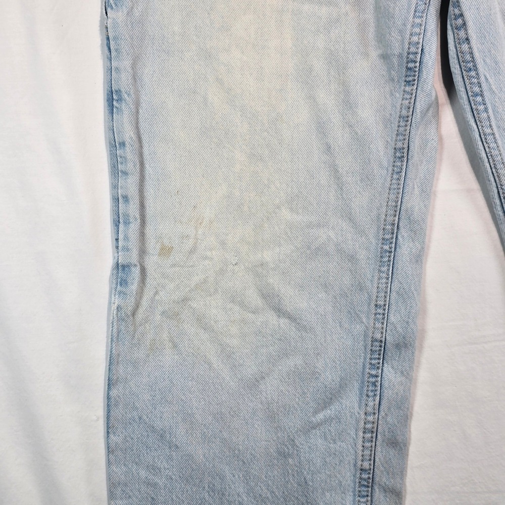 Bershka Carpenter Jeans Mens 30‎ Light Wash Denim Straight Leg Utility Pants - Picture 6 of 16